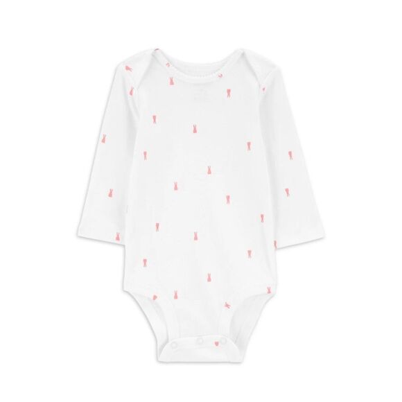 Carter's Child of Mine Baby Girl Easter Bunny Dress Overall Set, 2-Piece - Picture 3 of 6